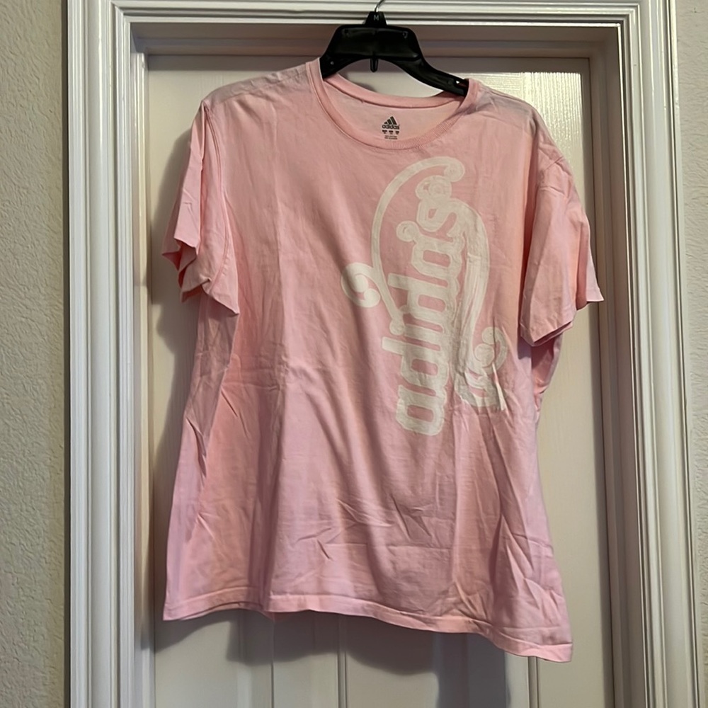 Woman’s Adidas pink T-shirt, Size XL